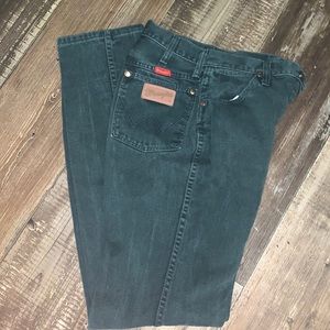 Dark green vintage wranglers